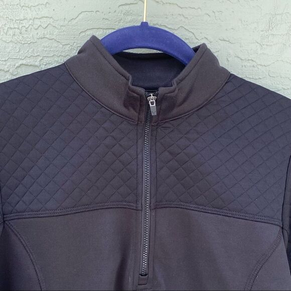 Callaway Golf Sz M Black 1/4 Zip Quilted On Top & Arms - Picture 6 of 9